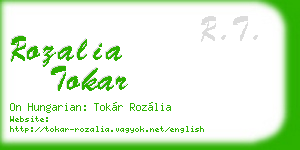 rozalia tokar business card